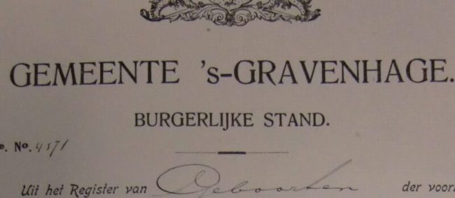geboorteakte-burgerlijke-stand-rlsfypckcze2gcli0narsne6ppv0scv6a9e0aqp1gs geboorteakte gemeente Den Haag